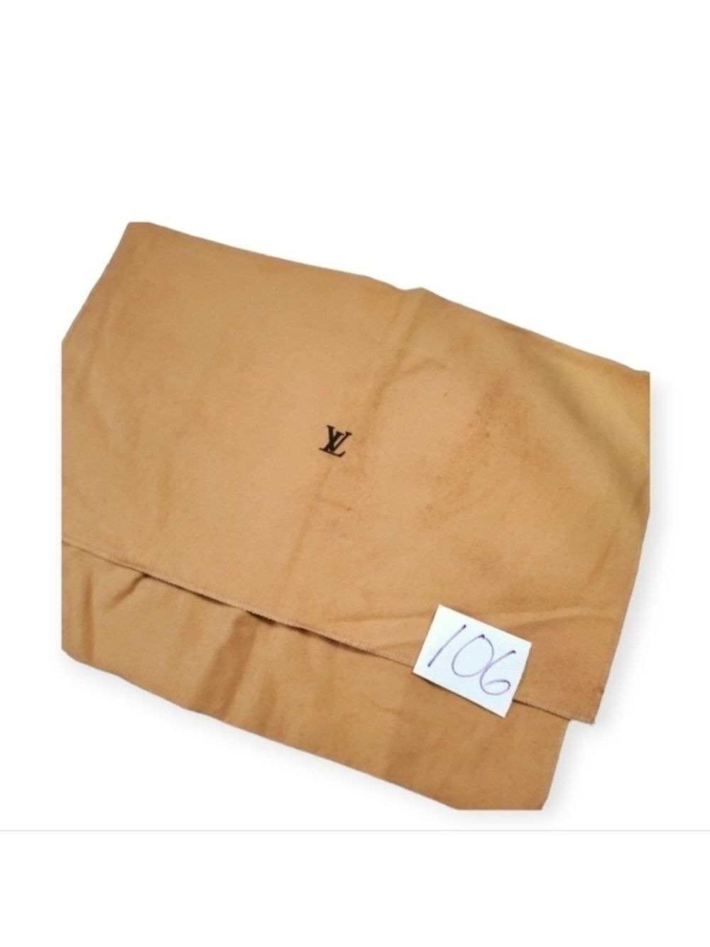 Authentic Vintage Louis Vuitton Cotton Dustbag Beige Flap Cover